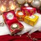 Happy Holiday Gift Boxes, Candle Holder Christmas Gift Box Hamper Basket, for Employees, Home Office Friends , Family & Relatives